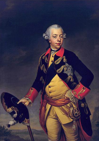 Johann Georg Ziesenis Portrait of Stadholder Willem V Sweden oil painting art